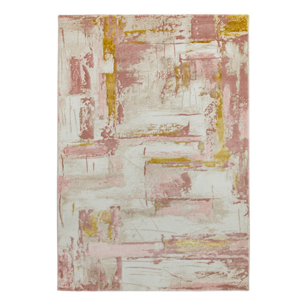 Etta Avenue Aisha Flatweave Pink/Beige/Yellow Rug & Reviews Wayfair.co.uk